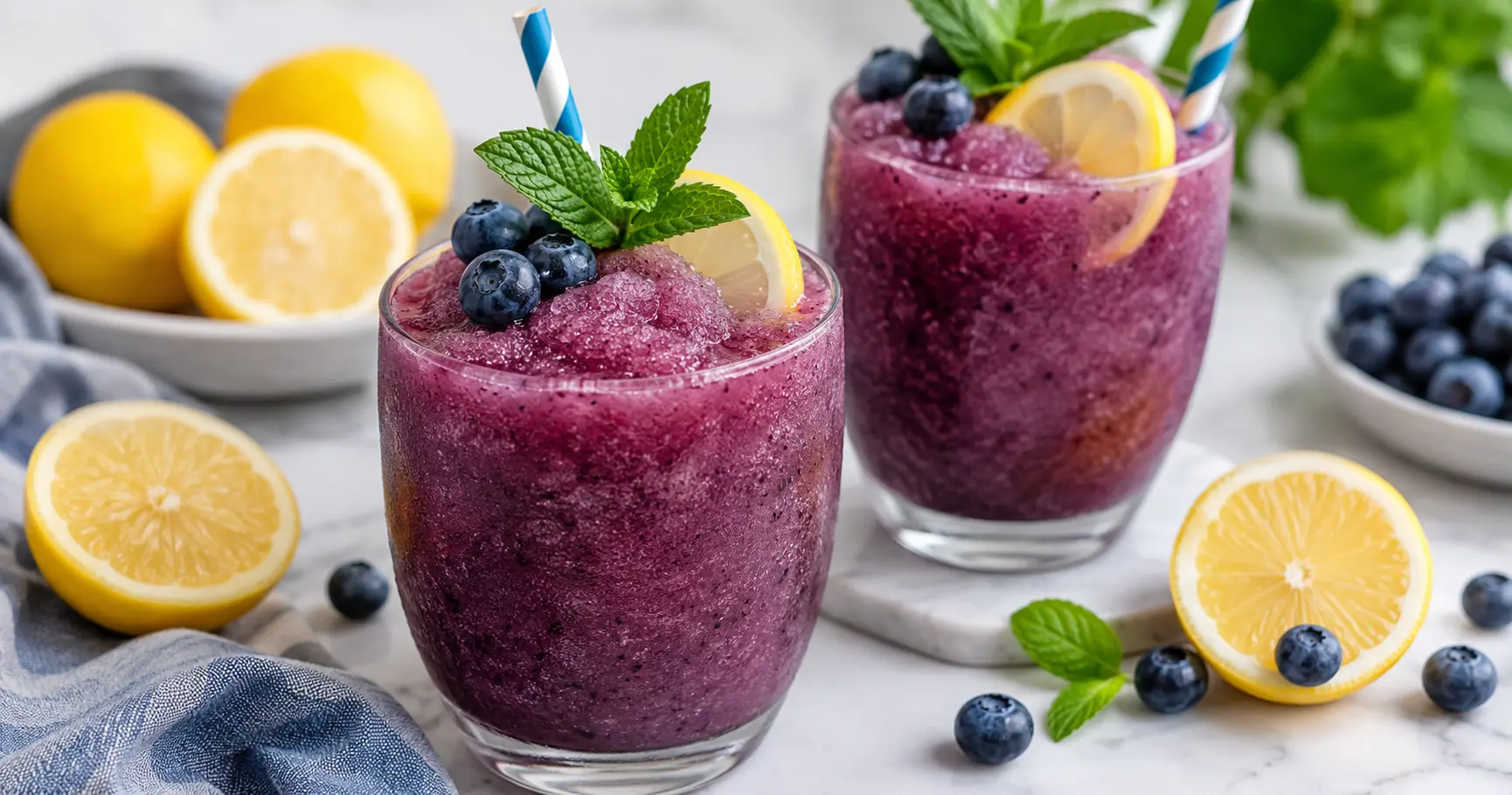 Frozen Blueberry Lemonade