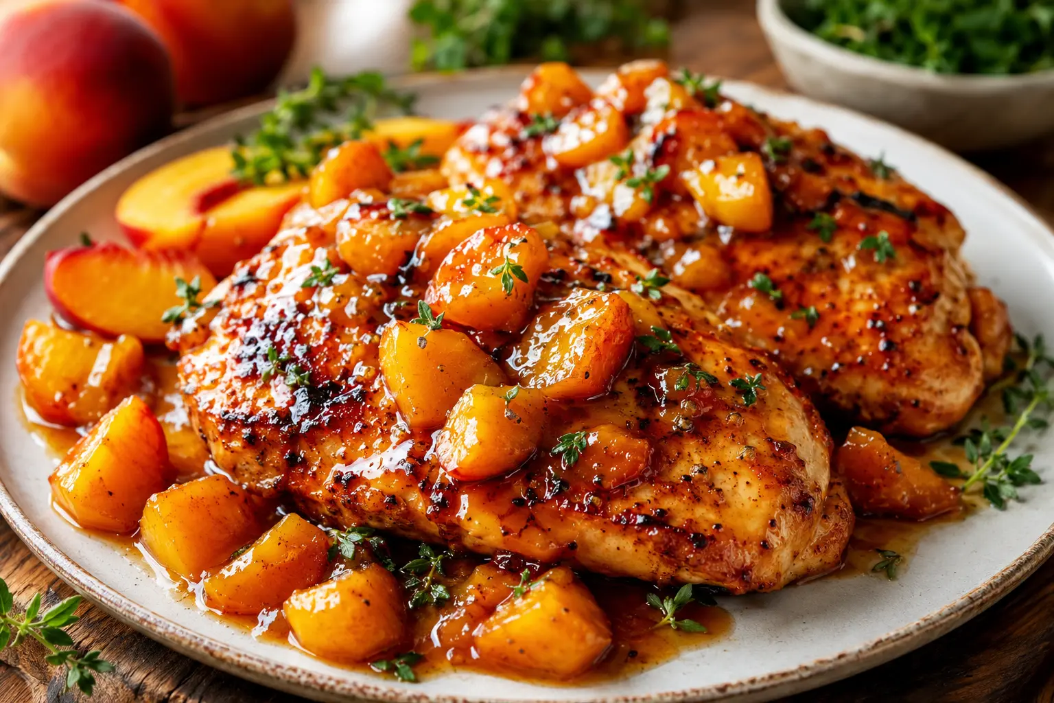 Peach Glazed Chicken