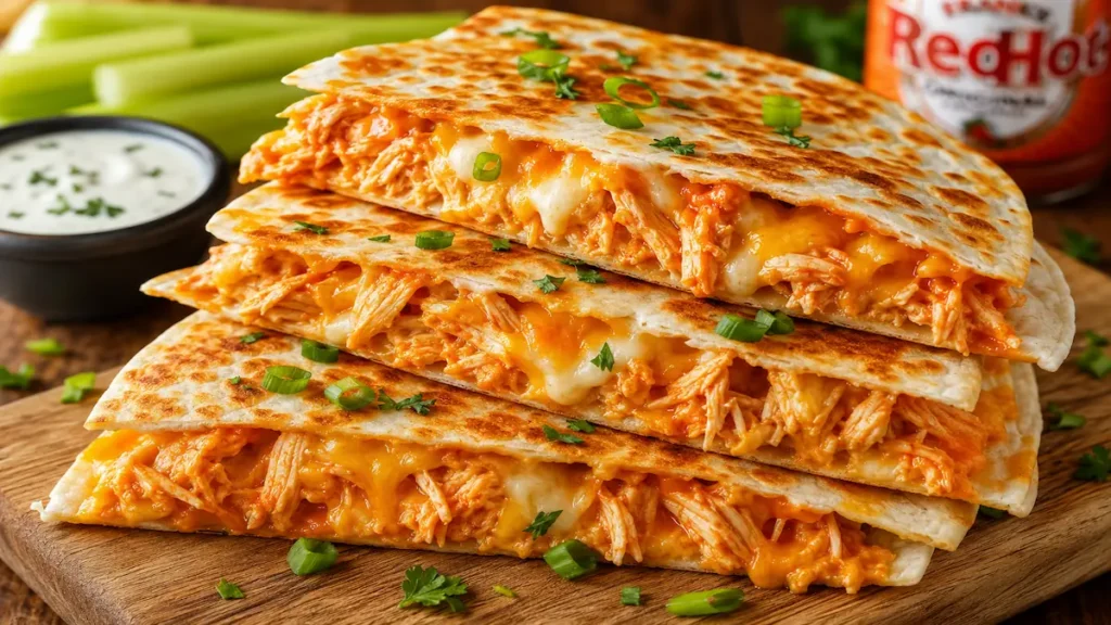 Buffalo Chicken Quesadillas