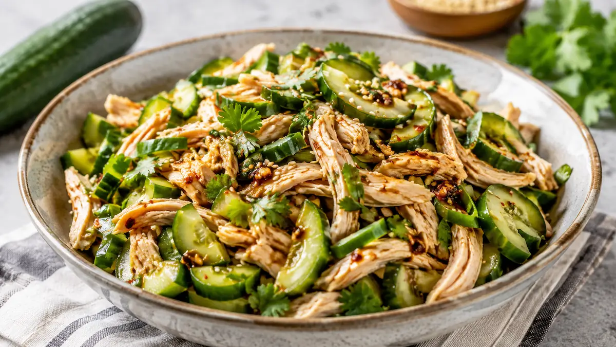 Chinese Chicken Cucumber Salad