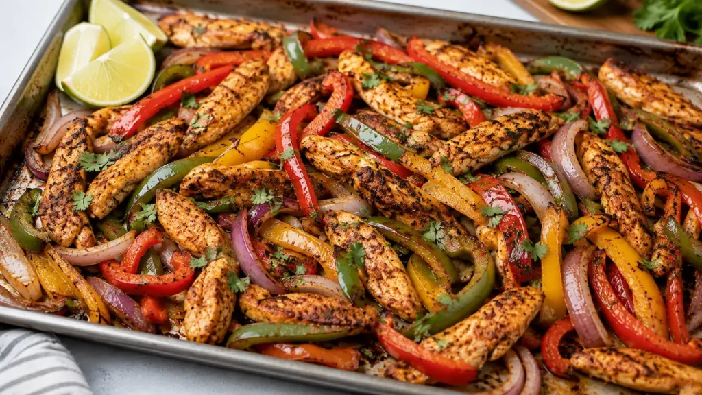 Sheet Pan Chicken Fajitas