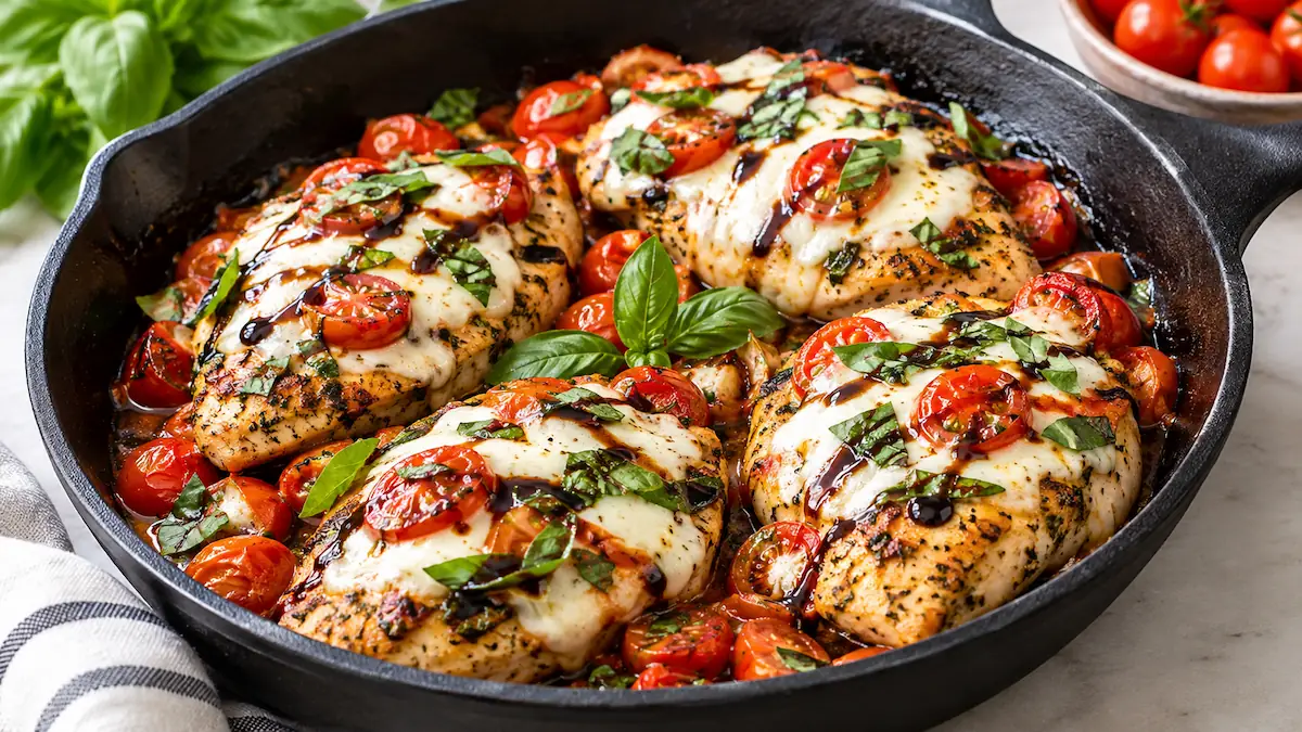 Chicken Caprese Skillet