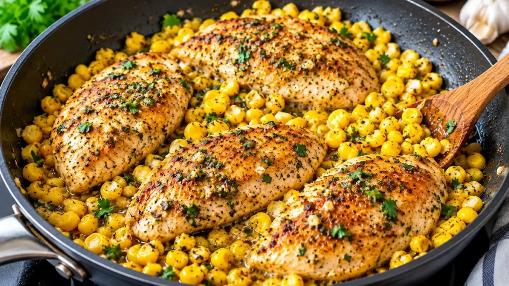 Garlic Butter Chicken & Corn