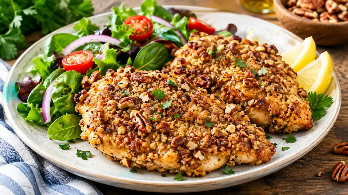 Pecan-Crusted Chicken Cutlets