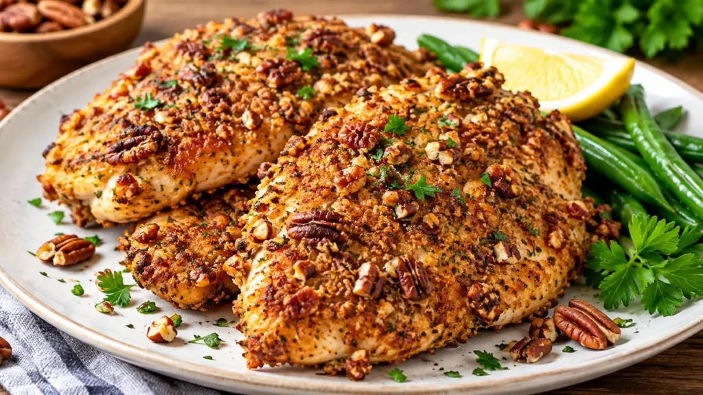 Pecan-Crusted Chicken Cutlets